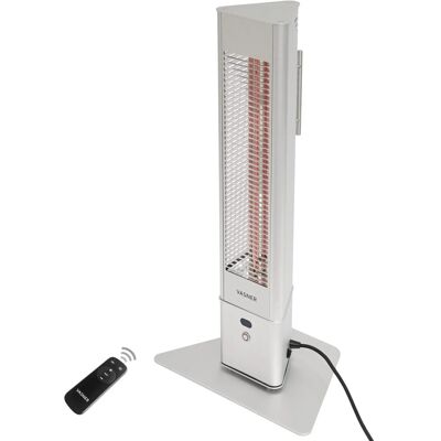 Vasner Infrarot-Standheizstrahler HeatTower Mini 1500 W Fernbedienung Silber Vasner Infrarot-Standheizstrahler HeatTower Mini 1500 W Fernbedienung Silber
