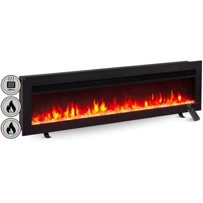 BALDERIA AG-50 Elektrokamin Wandkamin oder Einbaukamin Heizung 3D-Flammeneffekt Schwarz BALDERIA AG-50 Elektrokamin Wandkamin oder Einbaukamin Heizung 3D-Flammeneffekt Schwarz