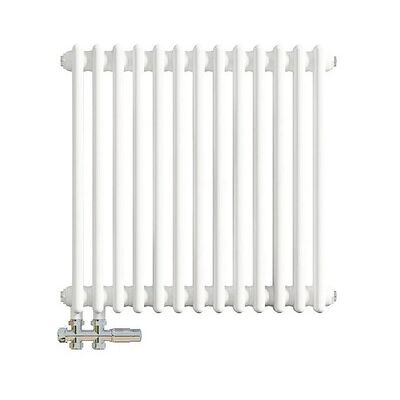 AICA Traditioneller Gusseisenstil 2 Spalten Heizkörper 600 x 605 mm Weiß 663W AICA Traditioneller Gusseisenstil 2 Spalten Heizkörper 600 x 605 mm Weiß 663W