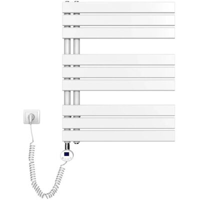Emke - 762x600 400W - Weiß - Elektrischer Handtuchwärmer Emke - 762x600 400W - Weiß - Elektrischer Handtuchwärmer