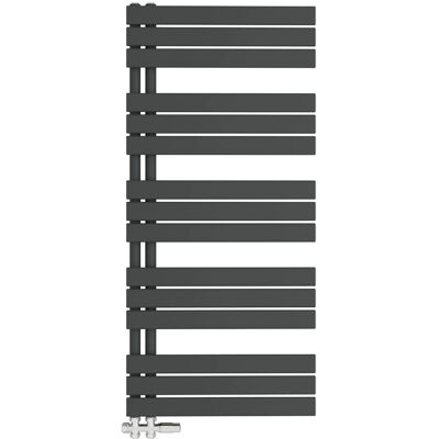 AICA Badheizkörper Handtuchwärmer 132x60cm 875W Anthrazit Handtuchtrockner mit Seitenanschluss AICA Badheizkörper Handtuchwärmer 132x60cm 875W Anthrazit Handtuchtrockner mit Seitenanschluss
