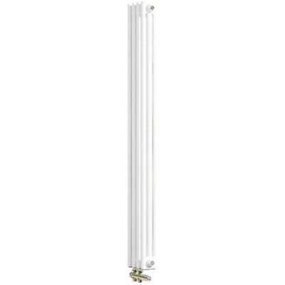 AICA Traditioneller Heizkörper 1500 x 200 mm Gusseisenstil 3 Spalten mit Seitenanschluss Weiß 692W AICA Traditioneller Heizkörper 1500 x 200 mm Gusseisenstil 3 Spalten mit Seitenanschluss Weiß 692W