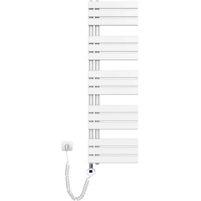 Emke Badheizkörper Elektrisch mit Thermostat und Timer für Handtuchwärmer 40x132cm 600W Weiß Handtuchheizkörper Emke Badheizkörper Elektrisch mit Thermostat und Timer für Handtuchwärmer 40x132cm 600W Weiß Handtuchheizkörper