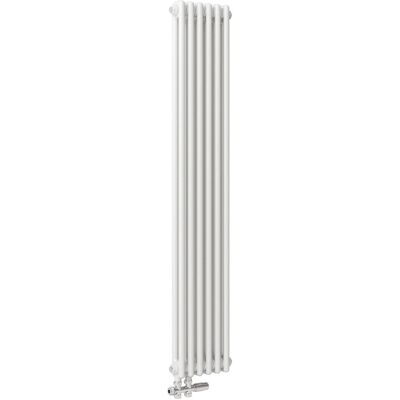 AICA Traditioneller Heizkörper 1500 x 290 mm 748W Doppellagig Gusseisenstil Weiß AICA Traditioneller Heizkörper 1500 x 290 mm 748W Doppellagig Gusseisenstil Weiß