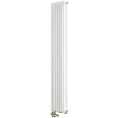 AICA Traditioneller Heizkörper 1500 x 380 mm Gusseisenstil 2 Spalten mit Seitenanschluss Weiß 970W AICA Traditioneller Heizkörper 1500 x 380 mm Gusseisenstil 2 Spalten mit Seitenanschluss Weiß 970W