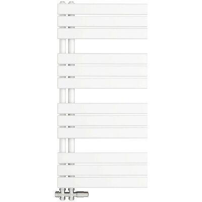 AICA Badheizkörper Handtuchwärmer 104.2x50cm 629W Weiß Handtuchtrockner mit Seitenanschluss AICA Badheizkörper Handtuchwärmer 104.2x50cm 629W Weiß Handtuchtrockner mit Seitenanschluss