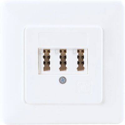 Schwaiger® TAE Anschlussdose (NF/F) Weiß Unterputz-Installation Schwaiger® TAE Anschlussdose (NF/F) Weiß Unterputz-Installation