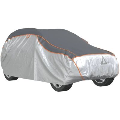 vidaXL Autoschutzhaube SUV Wasserdicht Grau und Silber - Autodeckel vidaXL Autoschutzhaube SUV Wasserdicht Grau und Silber - Autodeckel