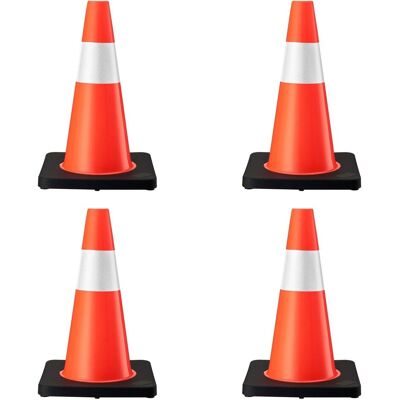 Wiltec Verkehrskegel 45Cm 4St. Leitkegel Pylon Warnhütchen Warnkegel Pvc Gummi Wiltec Verkehrskegel 45Cm 4St. Leitkegel Pylon Warnhütchen Warnkegel Pvc Gummi