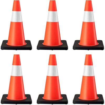 Wiltec Verkehrskegel 45Cm 6St. Leitkegel Pylon Warnhütchen Warnkegel Pvc Gummi Wiltec Verkehrskegel 45Cm 6St. Leitkegel Pylon Warnhütchen Warnkegel Pvc Gummi