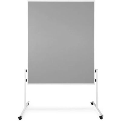 KARAT Filz Moderationstafel Einteilig und Flexibel mit Rollen Grau 150 x 120 cm KARAT Filz Moderationstafel Einteilig und Flexibel mit Rollen Grau 150 x 120 cm