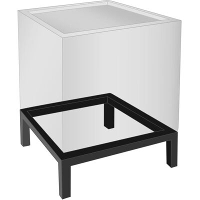 Vivanno Untergestell Base 50 cm x 50 cm x 10 cm Schwarz Vivanno Untergestell Base 50 cm x 50 cm x 10 cm Schwarz