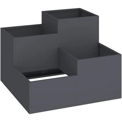 vidaXL Gartentopf - 100x100x60 cm Anthrazit vidaXL Gartentopf - 100x100x60 cm Anthrazit