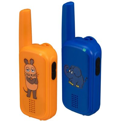 DieMaus Walkie-Talkies 2er Set Blau-Orange DieMaus Walkie-Talkies 2er Set Blau-Orange