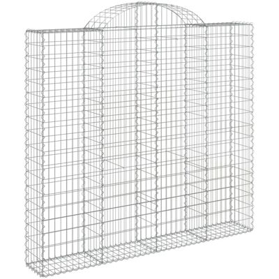 vidaXL Bogenförmige Gabionen 4 Stück - Gartendekorwand vidaXL Bogenförmige Gabionen 4 Stück - Gartendekorwand