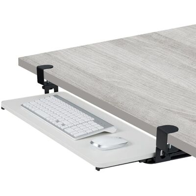 Relaxdays Tastaturablage MDF Weiß Ausziehbar 78 cm x 24 cm x 11 cm 2,4 kg Relaxdays Tastaturablage MDF Weiß Ausziehbar 78 cm x 24 cm x 11 cm 2,4 kg