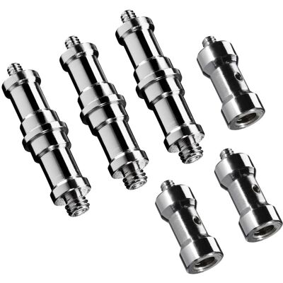 Walimex Set 3+3 Spigot Gewinde Adapter 3/8 Zoll 1/4 Zoll Fotografie Kamera Zubehör Foto Walimex Set 3+3 Spigot Gewinde Adapter 3/8 Zoll 1/4 Zoll Fotografie Kamera Zubehör Foto