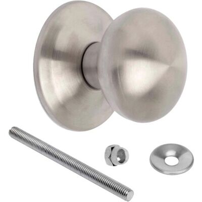 Emuca Bowler Türknauf - Satin Nickel - 70mm Emuca Bowler Türknauf - Satin Nickel - 70mm