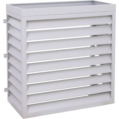 MCW Verkleidung Für Klimaanlage/Wärmetauscher O43 Metall 118x124x65cm Grau-Weiß MCW Verkleidung Für Klimaanlage/Wärmetauscher O43 Metall 118x124x65cm Grau-Weiß