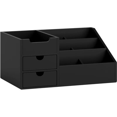 HOMCOM Desktop Organizer Bambus 33L x 20,5B x 15,5H cm Schwarz HOMCOM Desktop Organizer Bambus 33L x 20,5B x 15,5H cm Schwarz