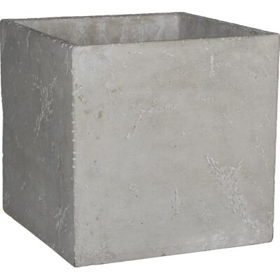 Mica Decorations Jimmy Zement Blumentopf - Quadratisch Grau 21x21x20,5cm - Pflanztopf Mica Decorations Jimmy Zement Blumentopf - Quadratisch Grau 21x21x20,5cm - Pflanztopf