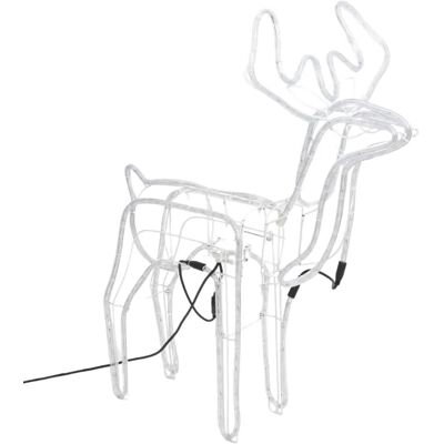 vidaXL Rentier-Silhouetten mit Bewegenden Köpfen 2 Stk Warmweiß 3154309 vidaXL Rentier-Silhouetten mit Bewegenden Köpfen 2 Stk Warmweiß 3154309