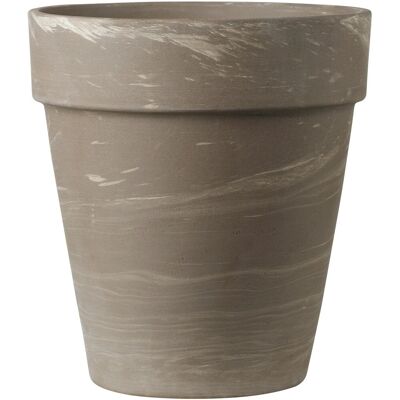 Deroma Pflanztopf Alto Duo Ø 26 cm x 29 cm Graphit Weiß gestreift Deroma Pflanztopf Alto Duo Ø 26 cm x 29 cm Graphit Weiß gestreift