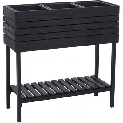MCW Hochbeet P84 Ablage Outdoor Akazie Holz 79x80x31cm Schwarz MCW Hochbeet P84 Ablage Outdoor Akazie Holz 79x80x31cm Schwarz