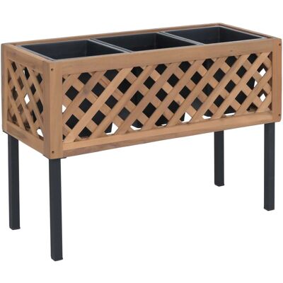 MCW Hochbeet P86 Akazie Holz 59x82x32cm Hellbraun MCW Hochbeet P86 Akazie Holz 59x82x32cm Hellbraun