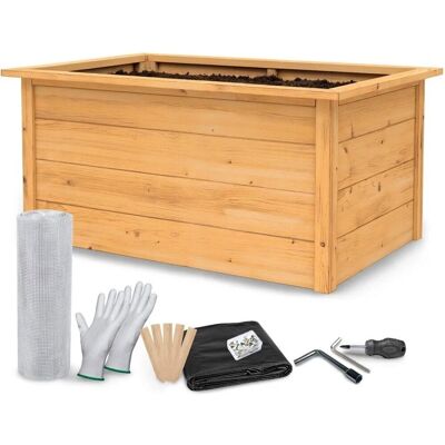 TTL GARDEN Holz Hochbeet Larena L 170x90x84cm Pflanzbeet Gartenbeet Erhöhtes Beet Gemüsebeet Kräuterbeet Hochbeet Groß Stabil TTL GARDEN Holz Hochbeet Larena L 170x90x84cm Pflanzbeet Gartenbeet Erhöhtes Beet Gemüsebeet Kräuterbeet Hochbeet Groß Stabil