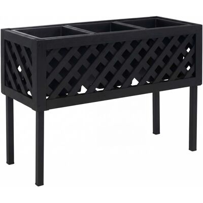 MCW Hochbeet P86 Akazie Holz 59x82x32cm Schwarz MCW Hochbeet P86 Akazie Holz 59x82x32cm Schwarz