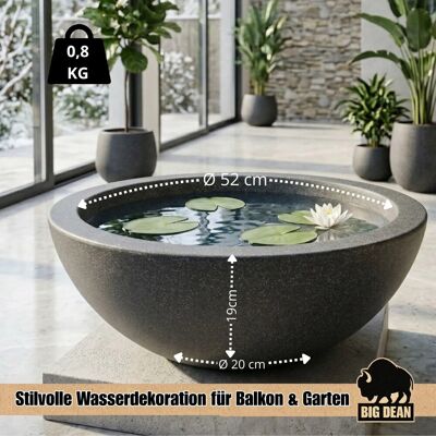 BigDean Miniteich Brunnen Set Schale Mit Teichkugeln Innen Und Außen Komplettset 52cm Durchmeseser Miniteich Brunnen Set Schale mit Teichkugeln innen und außen Komplettset 52cm Durchmeseser BigDean Miniteich Brunnen Set Schale Mit Teichkugeln Innen Und Außen Komplettset 52cm Durchmeseser Miniteich Brunnen Set Schale mit Teichkugeln innen und außen Komplettset 52cm Durchmeseser