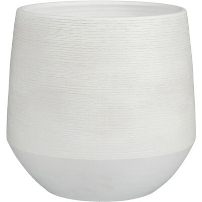 Mica Decorations Übertopf Evora Ø 30 cm x 28 cm Offwhite Mica Decorations Übertopf Evora Ø 30 cm x 28 cm Offwhite