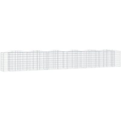 Maisonchic - Gabionenbogen 600x50x100cm Silber Maisonchic - Gabionenbogen 600x50x100cm Silber