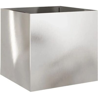 vidaXL Pflanzkübel Silbern 49x47x46 cm Edelstahl 841567 vidaXL Pflanzkübel Silbern 49x47x46 cm Edelstahl 841567