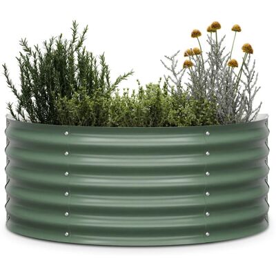 Blumfeldt - High Grow Half Circle - 105x60x43 cm - Galvanisiert - Hochbeet Blumfeldt - High Grow Half Circle - 105x60x43 cm - Galvanisiert - Hochbeet