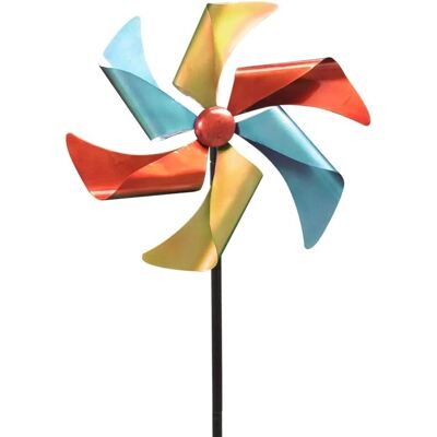 Lex Windrad Windspiel Metall Gartendeko Balkon Terrasse Erdspieß Rot Gelb Petrol Lex Windrad Windspiel Metall Gartendeko Balkon Terrasse Erdspieß Rot Gelb Petrol