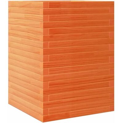 vidaXL Pflanzkübel 40X40X49,5 Cm Massivholz Kiefer Wachsbraun Größe: 50 x 50 x 68.5 c vidaXL Pflanzkübel 40X40X49,5 Cm Massivholz Kiefer Wachsbraun Größe: 50 x 50 x 68.5 c