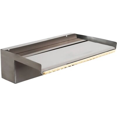 Heissner Wasserfall-Element aus Edelstahl 60 cm mit LED-Licht Heissner Wasserfall-Element aus Edelstahl 60 cm mit LED-Licht
