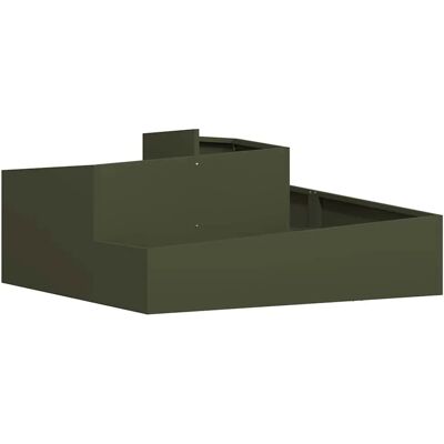 Vidaxl - Olivgrüner Metall-Pflanzkübel - 100 cm - Planter Vidaxl - Olivgrüner Metall-Pflanzkübel - 100 cm - Planter