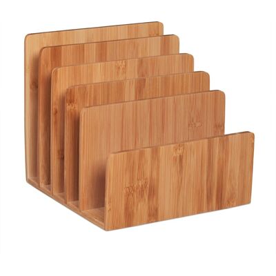 Relaxdays Dokumentenhalter Bambus Natur Stehend mit 5 Fächern 23 cm x 24,5 cm x 25 cm 1,8 kg Relaxdays Dokumentenhalter Bambus Natur Stehend mit 5 Fächern 23 cm x 24,5 cm x 25 cm 1,8 kg