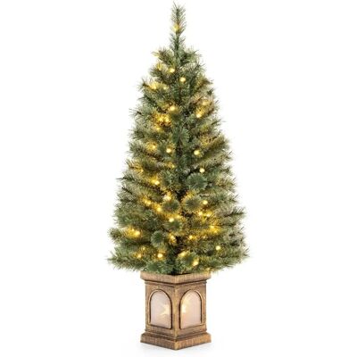 Costway Künstlicher Weihnachtsbaum & Beleuchtung & Timer & Grün 120cm Costway Künstlicher Weihnachtsbaum & Beleuchtung & Timer & Grün 120cm