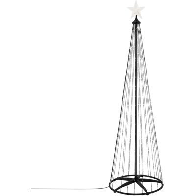 ECD Germany LED Weihnachtsbaum Außen 210 cm 370 LED Warmweiß Metall ECD Germany LED Weihnachtsbaum Außen 210 cm 370 LED Warmweiß Metall