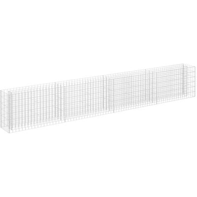 vidaXL Gabion-Hochbeet aus verzinktem Stahl 360×30×60 cm - Gartenbeet vidaXL Gabion-Hochbeet aus verzinktem Stahl 360×30×60 cm - Gartenbeet