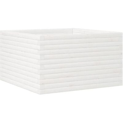 vidaXL Pflanzkübel Weiß - 80x80x45,5 cm Massivholz Kiefer - Pflanzkübel vidaXL Pflanzkübel Weiß - 80x80x45,5 cm Massivholz Kiefer - Pflanzkübel