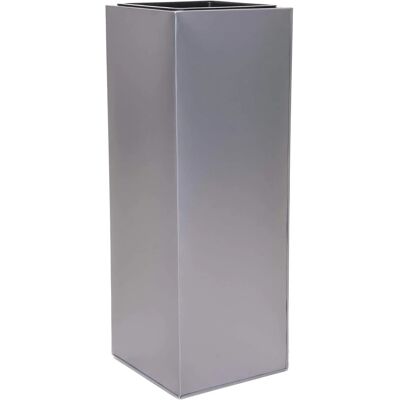 Vivanno Pflanzkübel Block 24 cm x 24 cm x 65 cm Silber Vivanno Pflanzkübel Block 24 cm x 24 cm x 65 cm Silber