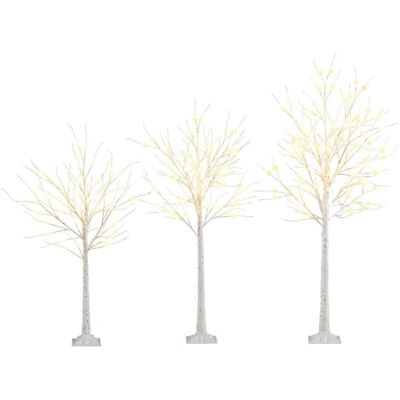 Costway Lichterbaum 3er Set mit Warmweißen Leuchten 120/150/180 cm Costway Lichterbaum 3er Set mit Warmweißen Leuchten 120/150/180 cm