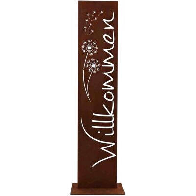 Rostikal Willkommen Stele Pusteblume 71 cm aus Cortenstahl Gartendeko für Haustür und Eingang Rostikal Willkommen Stele Pusteblume 71 cm aus Cortenstahl Gartendeko für Haustür und Eingang