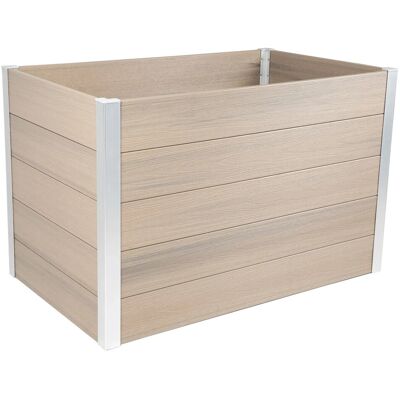 Dobar Hochbeet WPC 115 cm x 70 cm x 75 cm Silbergrau Dobar Hochbeet WPC 115 cm x 70 cm x 75 cm Silbergrau