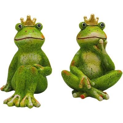 Dekohelden24 2er Set XL Froschkönige Teich Frösche Frösche Garten Froschfiguren Outdoor Gartenfigur Frosch Froschdeko L/B/H 10 x 14 x 15 cm Dekohelden24 2er Set XL Froschkönige Teich Frösche Frösche Garten Froschfiguren Outdoor Gartenfigur Frosch Froschdeko L/B/H 10 x 14 x 15 cm